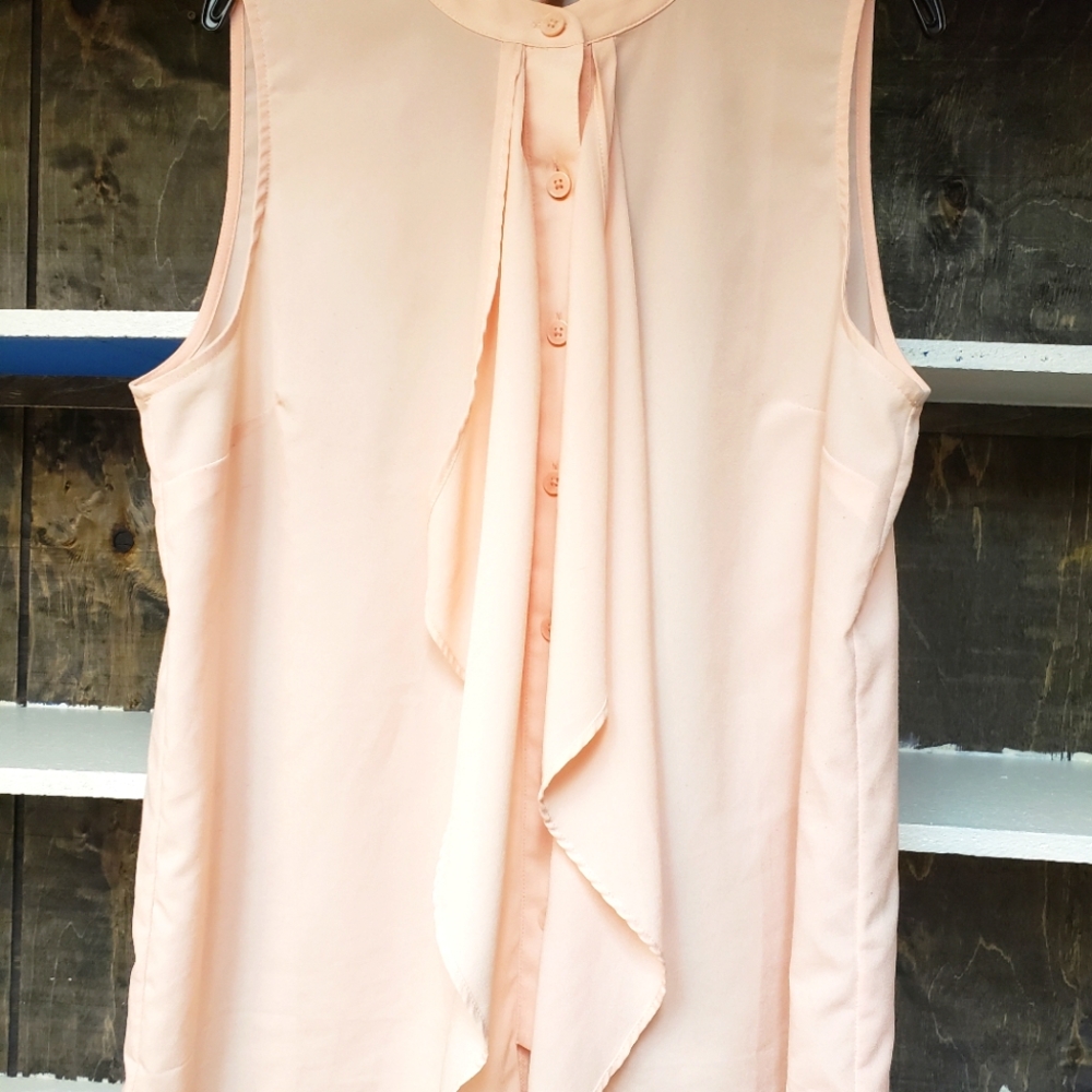 Pink shirt no sleeves, size m, banana republic
